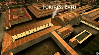 Animation of ancient Roman Fort in Caerleon Wales [upl. by Garlaand638]