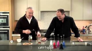 How to make a frappé coffee using an aerolatte milk frother [upl. by Nosam]