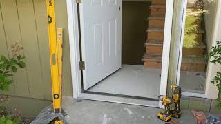 Jeld Wen Front Door Installation  Really crappy products and craftsmanship PART 1 [upl. by Liatris466]