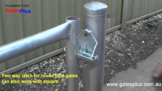 Gate Latch 2 way for round pipe and square [upl. by Albie131]