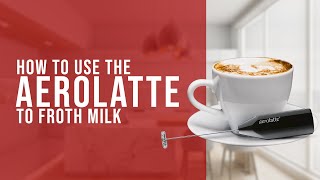 How To Use the AeroLatte To Froth Milk [upl. by Krista]