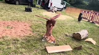 A fabulous range of wooden sculpture at Caerleon festival 2024 [upl. by Naihs]