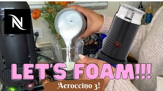 How To Foam Milk With Aeroccino 3 Make Coffee With Foam Tips amp Tricks  Easy Foamed Latte Recipe [upl. by Clarey]