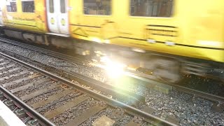 Merseyrail 507 009 making arcs at Birkdale station [upl. by Liew]