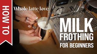 How To Milk Frothing for Beginners 5 Tips [upl. by Onavlis624]